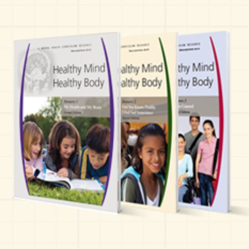 Healthy Mind Healthy Body catalogue images. 3 catalogues stacked